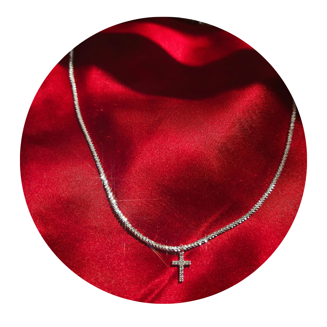 Heavenly Bling Cross Necklace