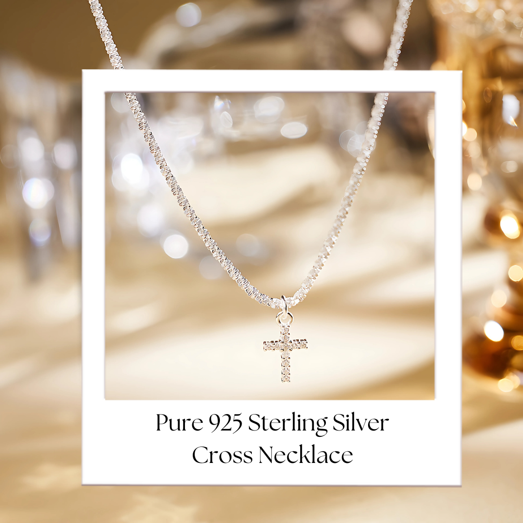 Heavenly Bling Cross Necklace