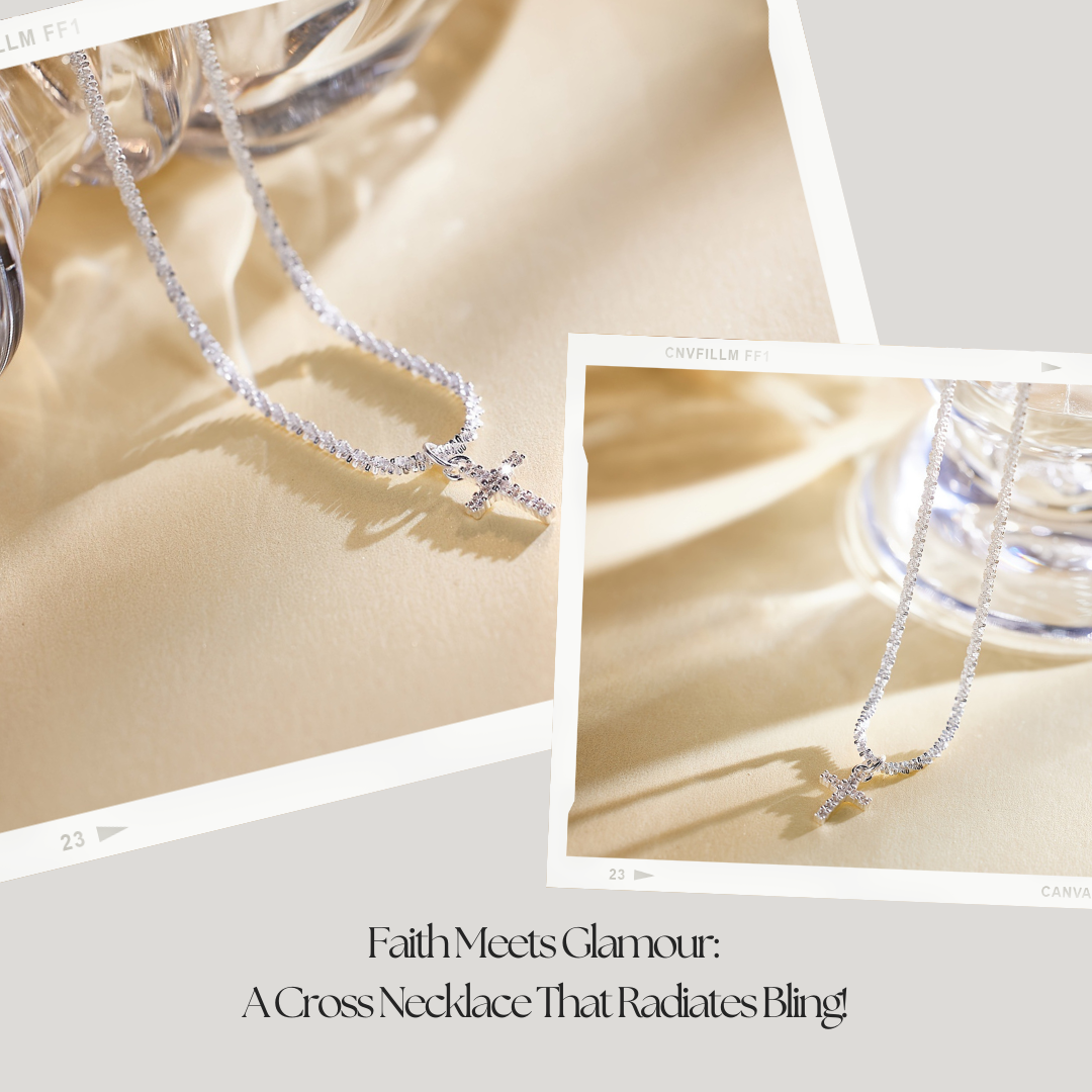 Heavenly Bling Cross Necklace