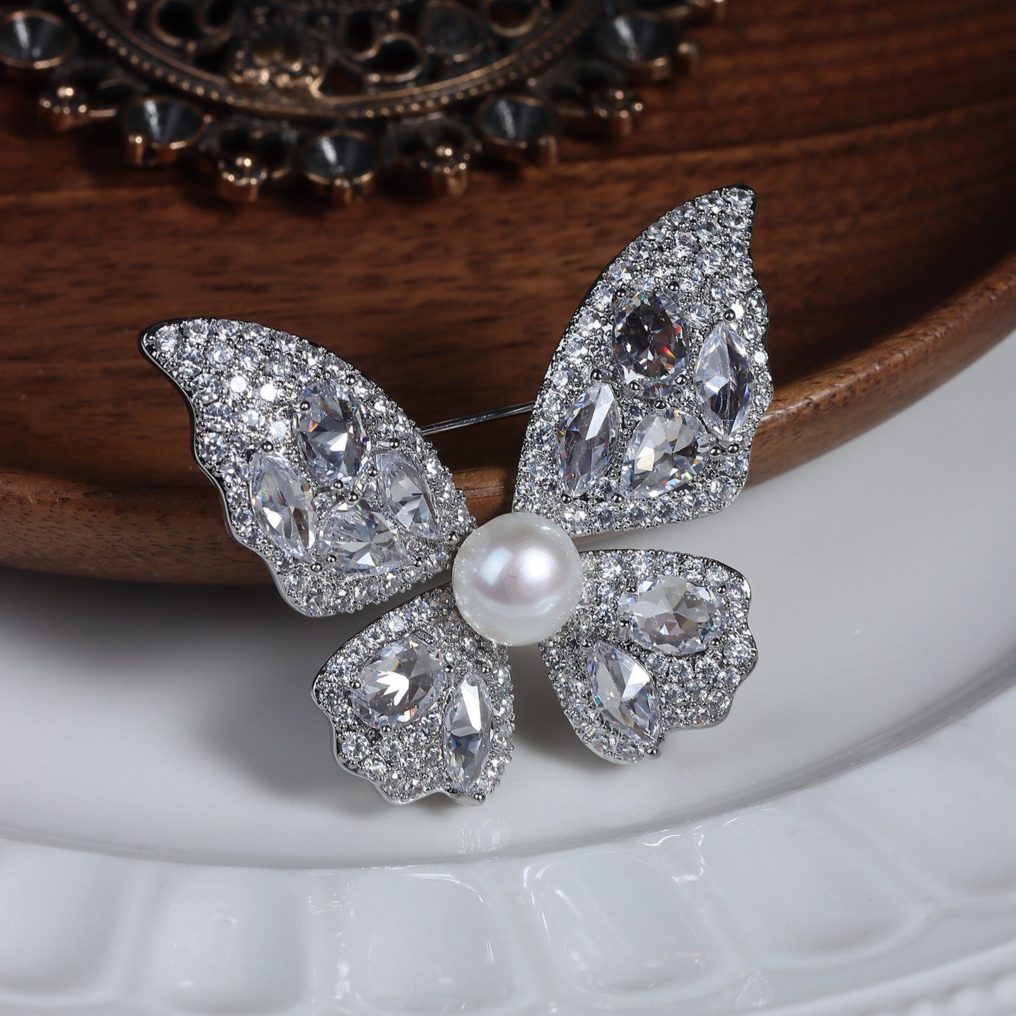 Starlace Papillon Brooch Pin