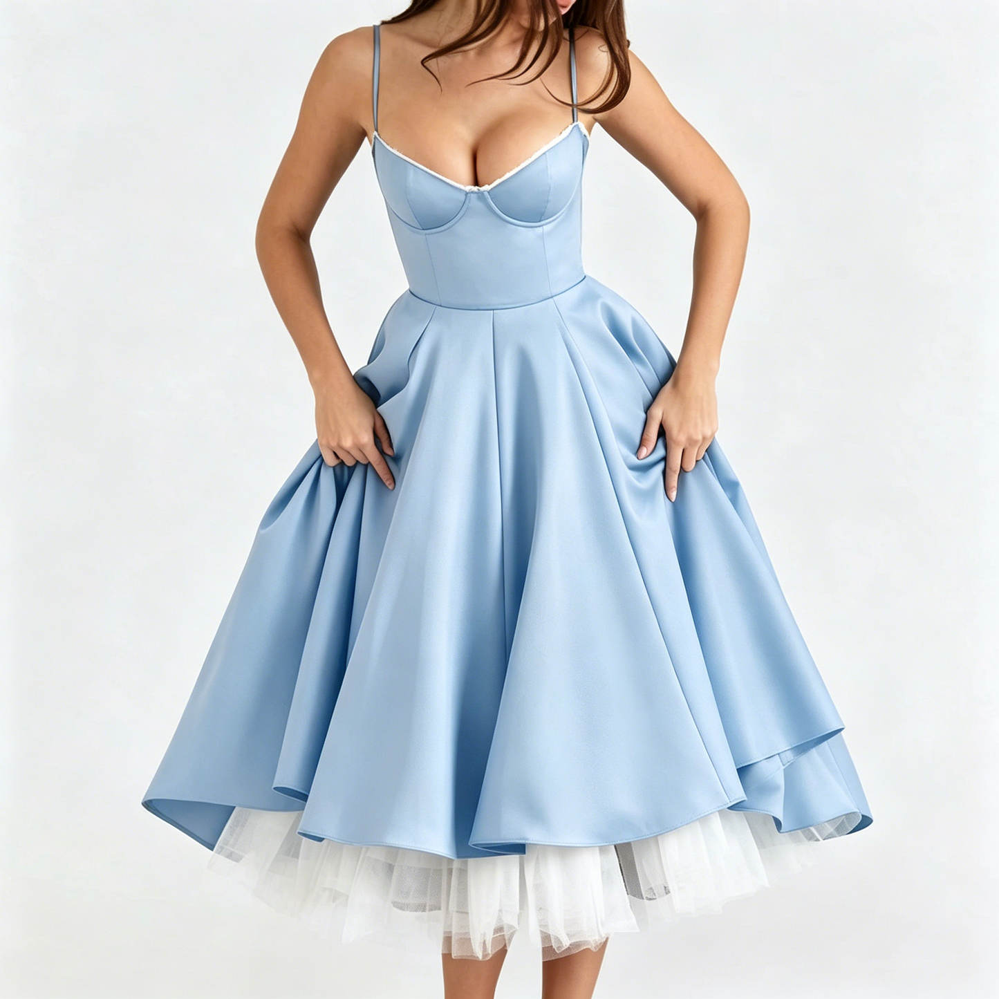 navy-satin-a-line-midi-dress-feature-detail-juno-muse