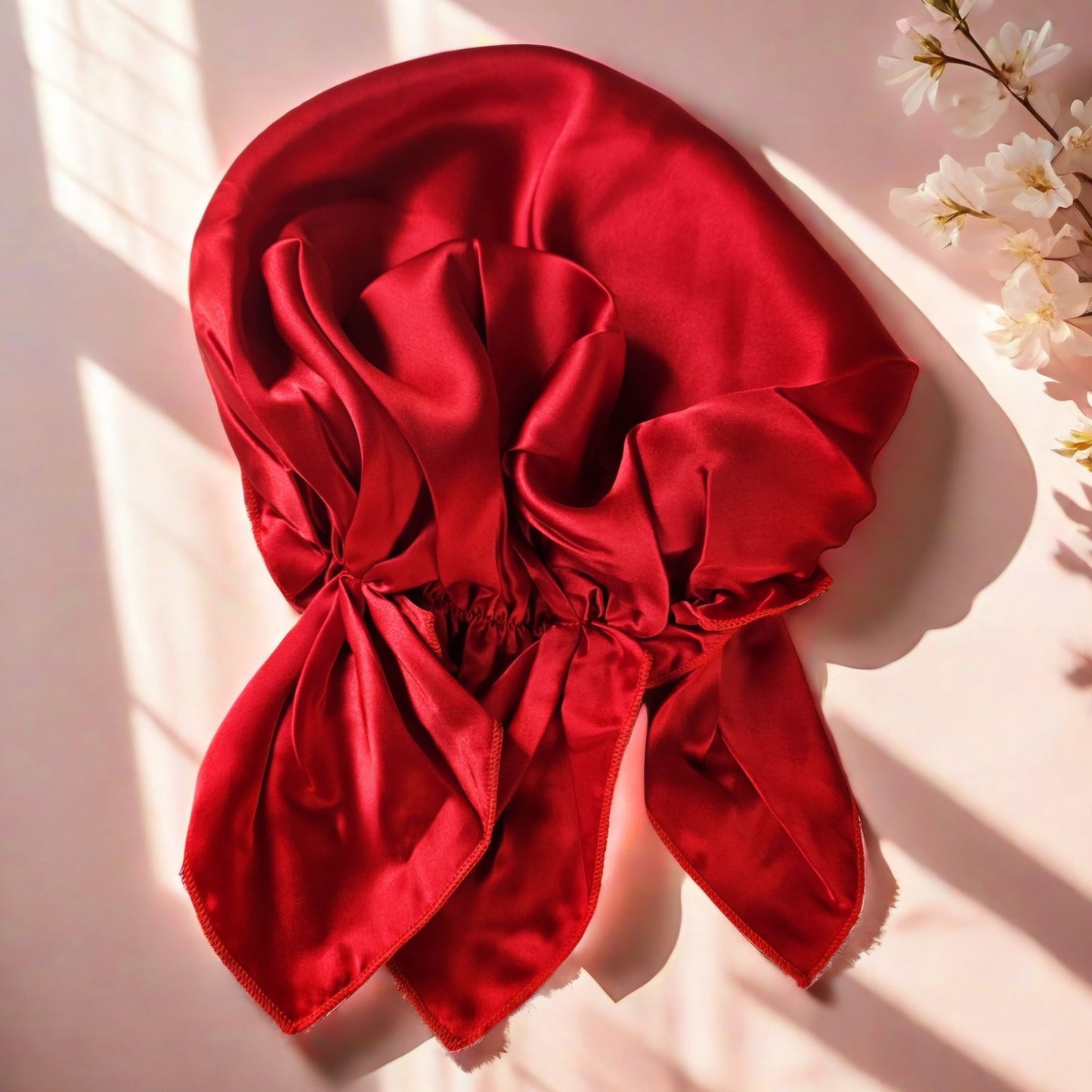 VelvetDreams Pure Mulberry Silk Hair Bonnet
