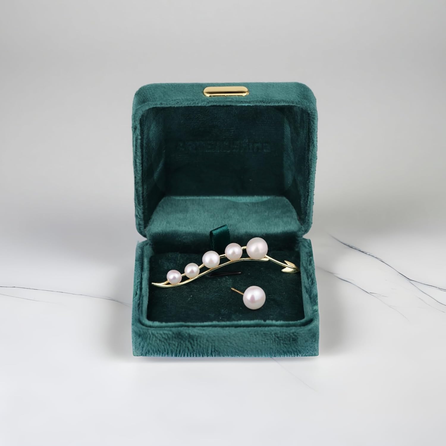 Goddess Glow Pearl Statement Earrings - Asymmetrical Ear Crawler & Stud with AAAA+ Freshwater Pearls, 18K Gold Plating, 925 Sterling Silver Posts - Unique & Elegant Pearl Earrings for Women