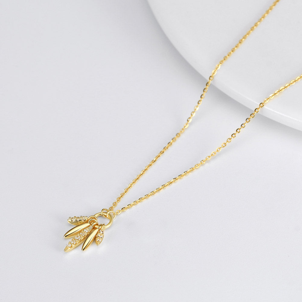 Moonlit Forest Gold Necklace