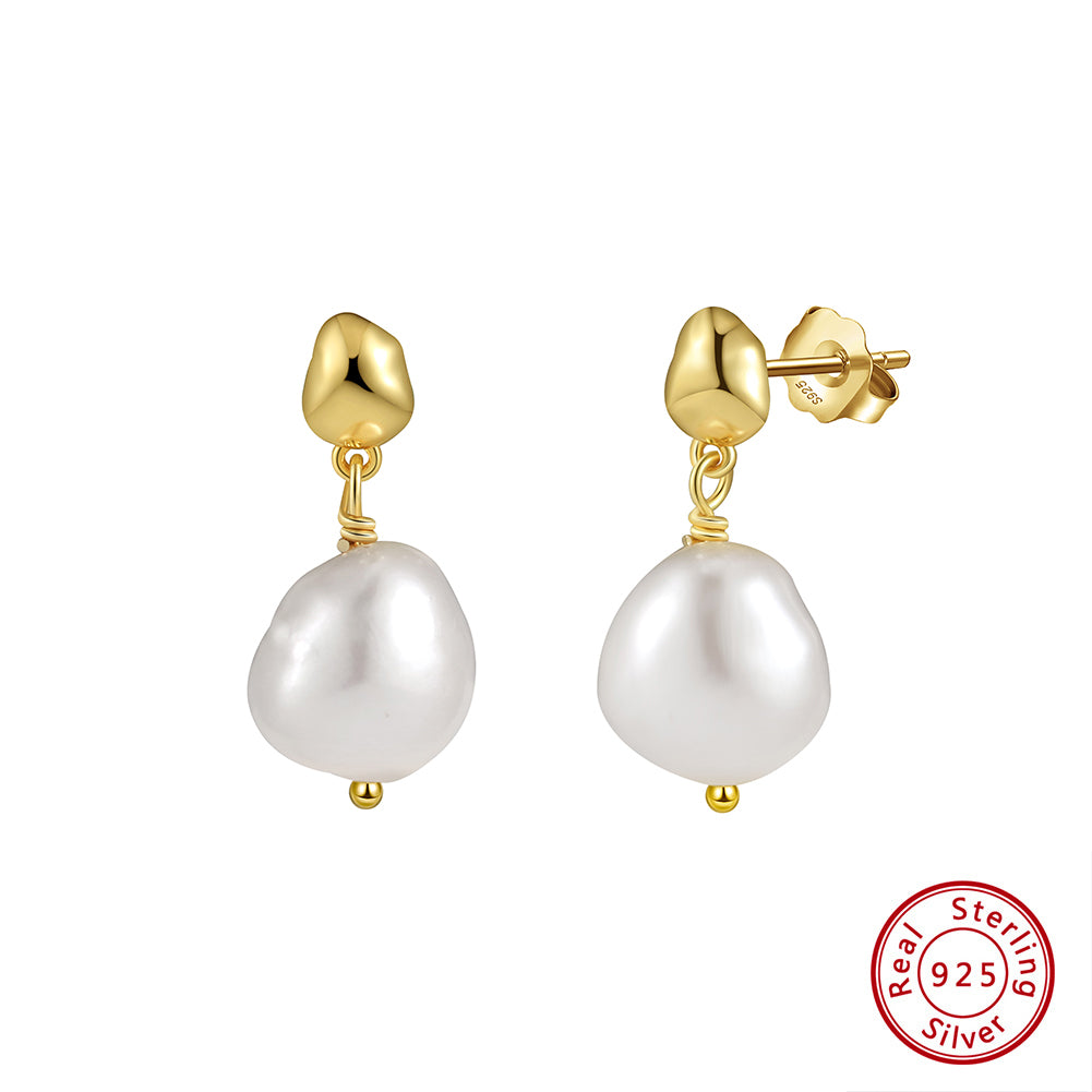 Selenic Pearl Drop Earrings