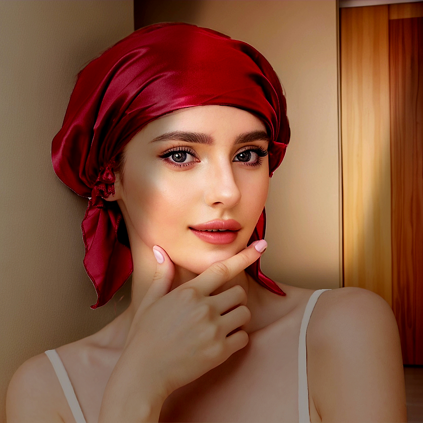 VelvetDreams Pure Mulberry Silk Hair Bonnet