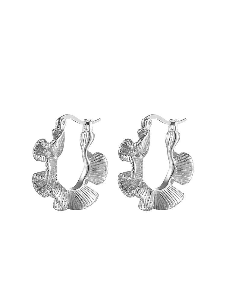 Chunky Petal Hoops