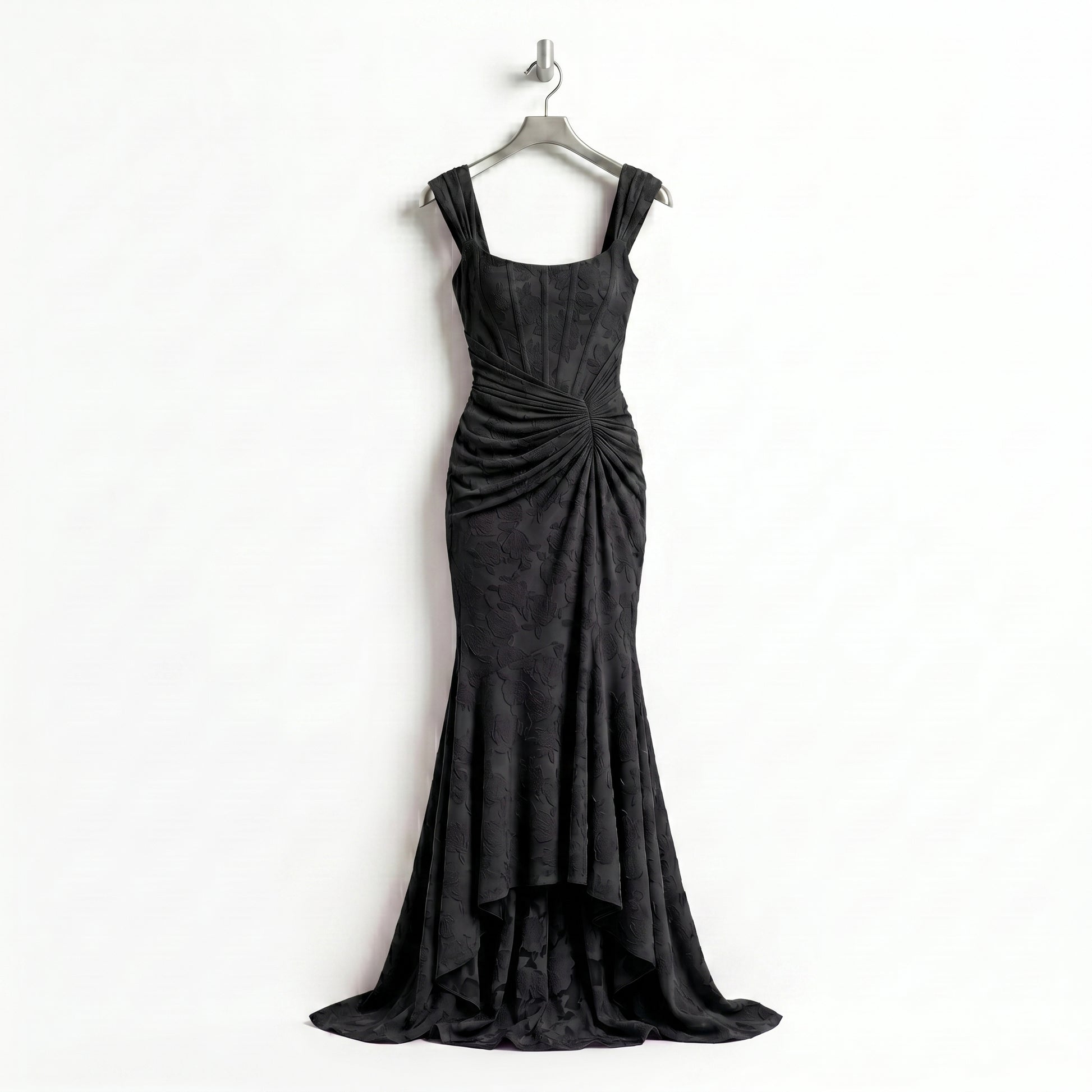 black-damask-mermaid-gown-product-front-calypso-contour