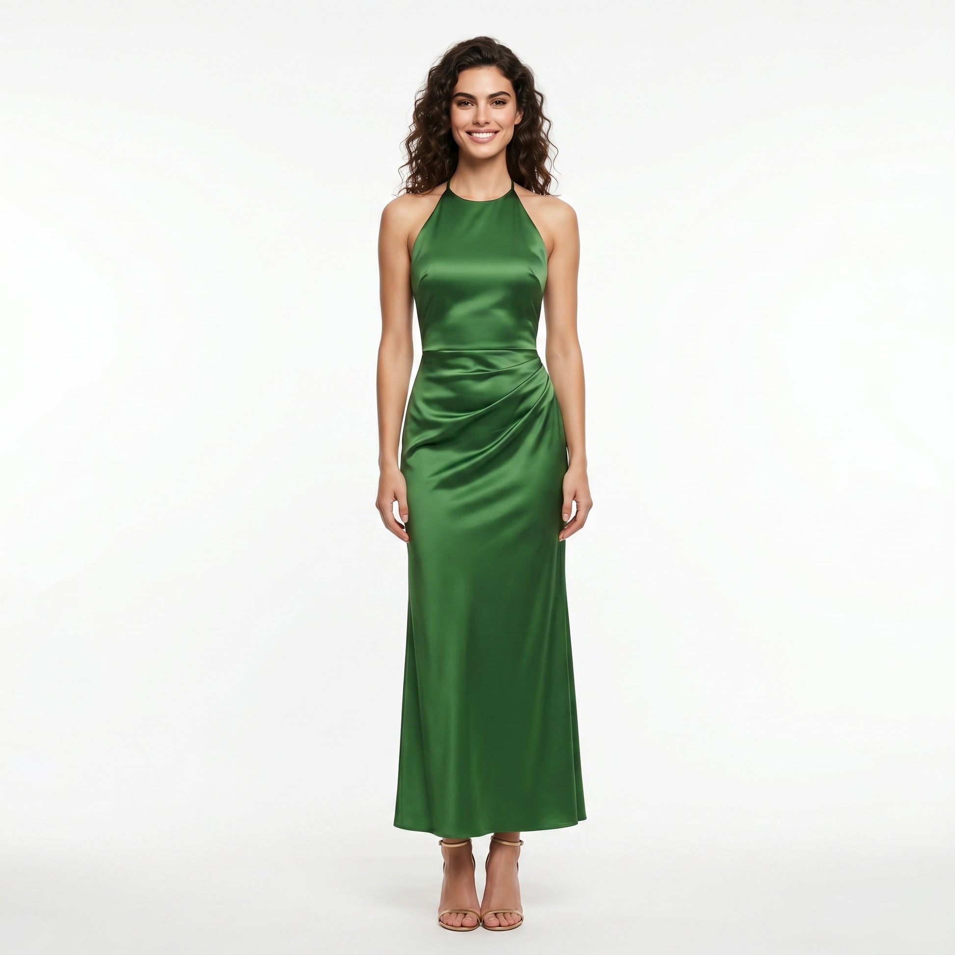 emerald green satin halter dress Buy Emerald Green Textured Satin Halter Sleeveless Midi Dress from Next USA