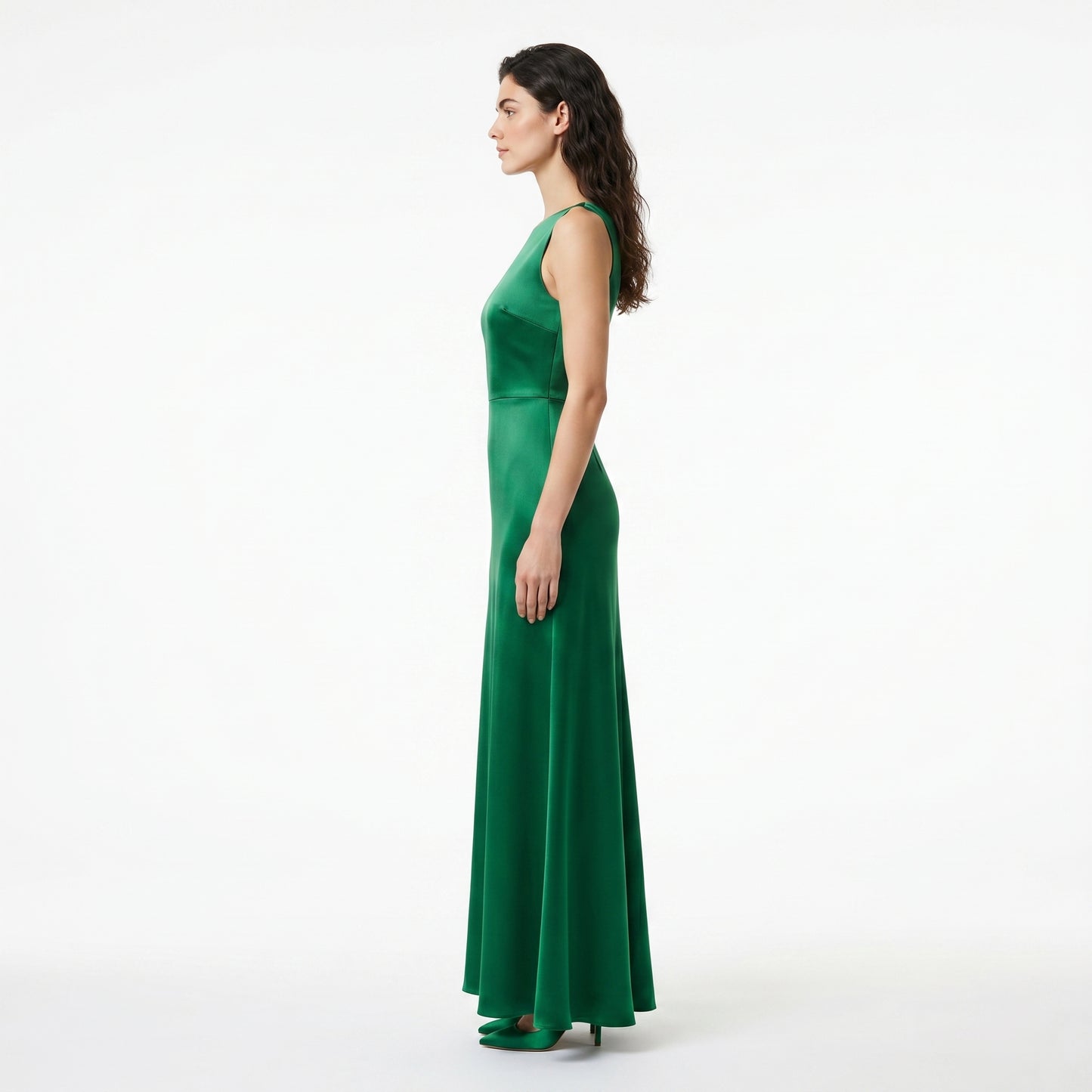emerald-satin-halter-dress-side