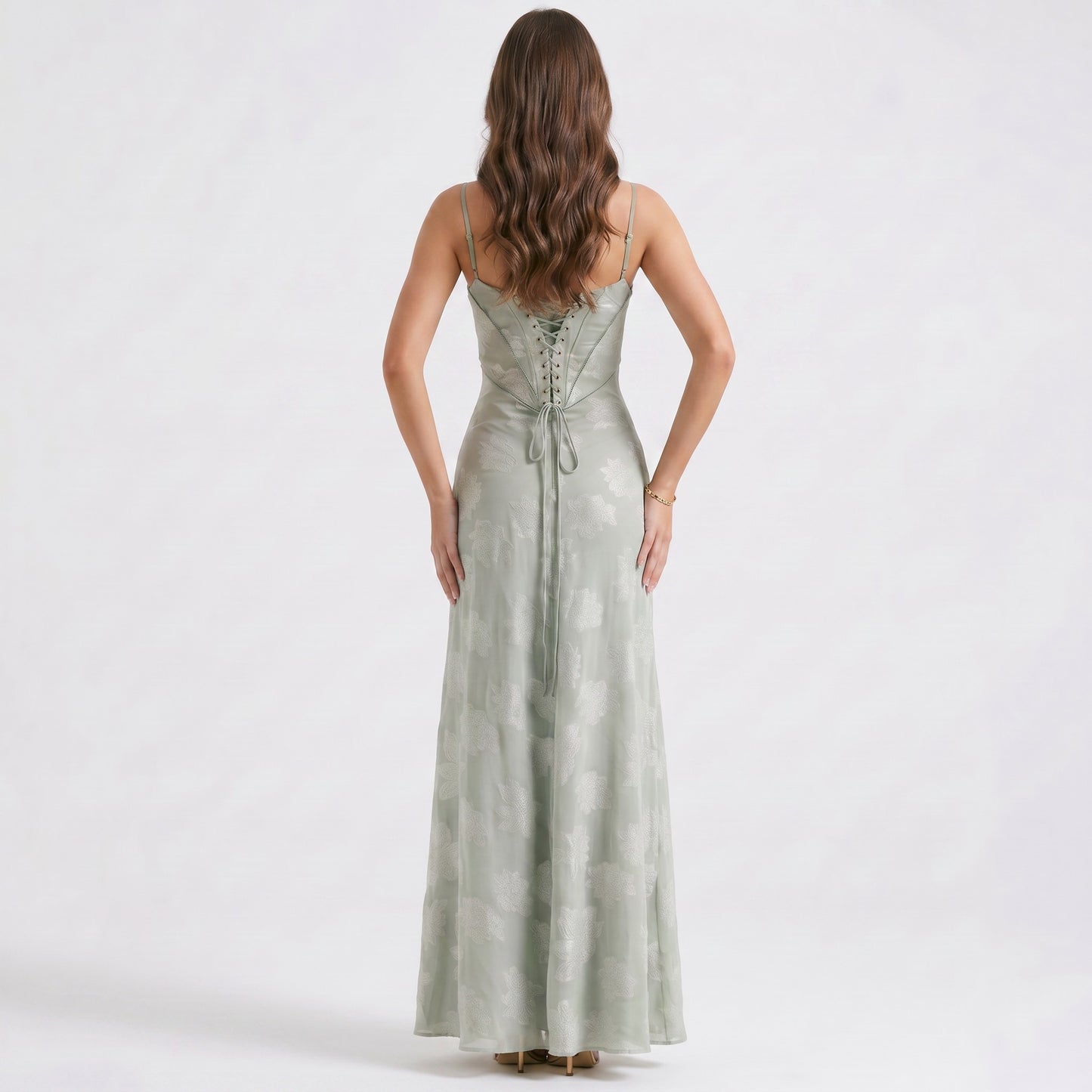 green-satin-slip-maxi-dress-back-model-chloris-whisper