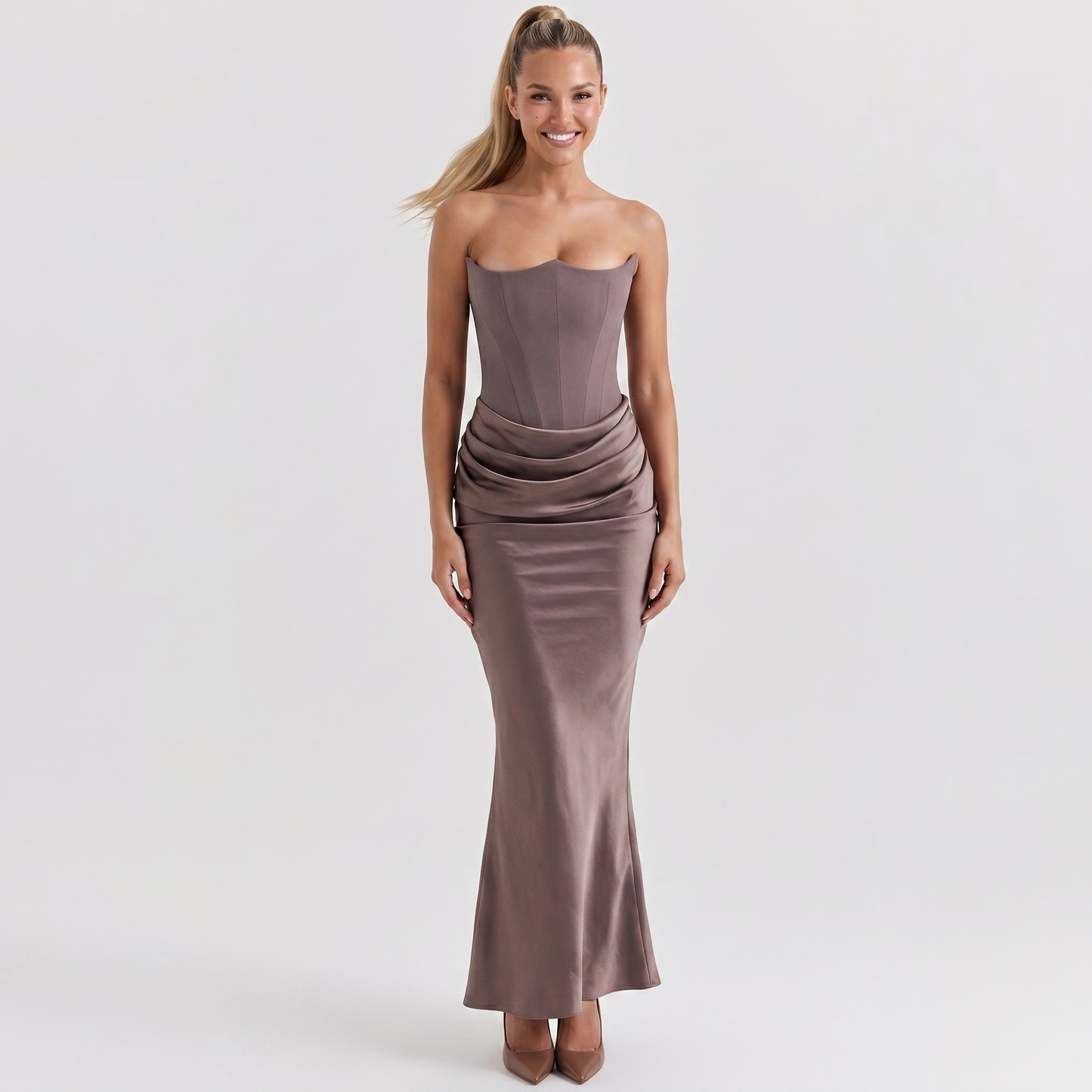mocha-stretchsatin-frontmodel-aphroditeallure