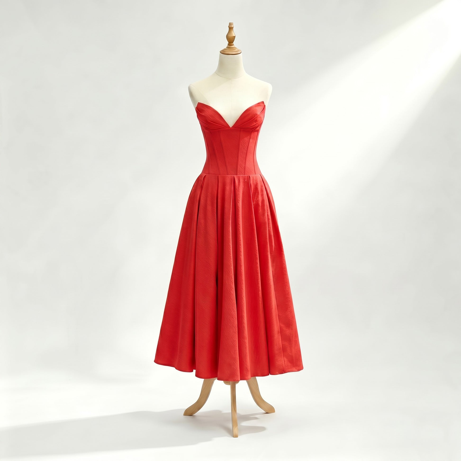 red-polyester-corset-midi-dress-product-front-eos-radiance