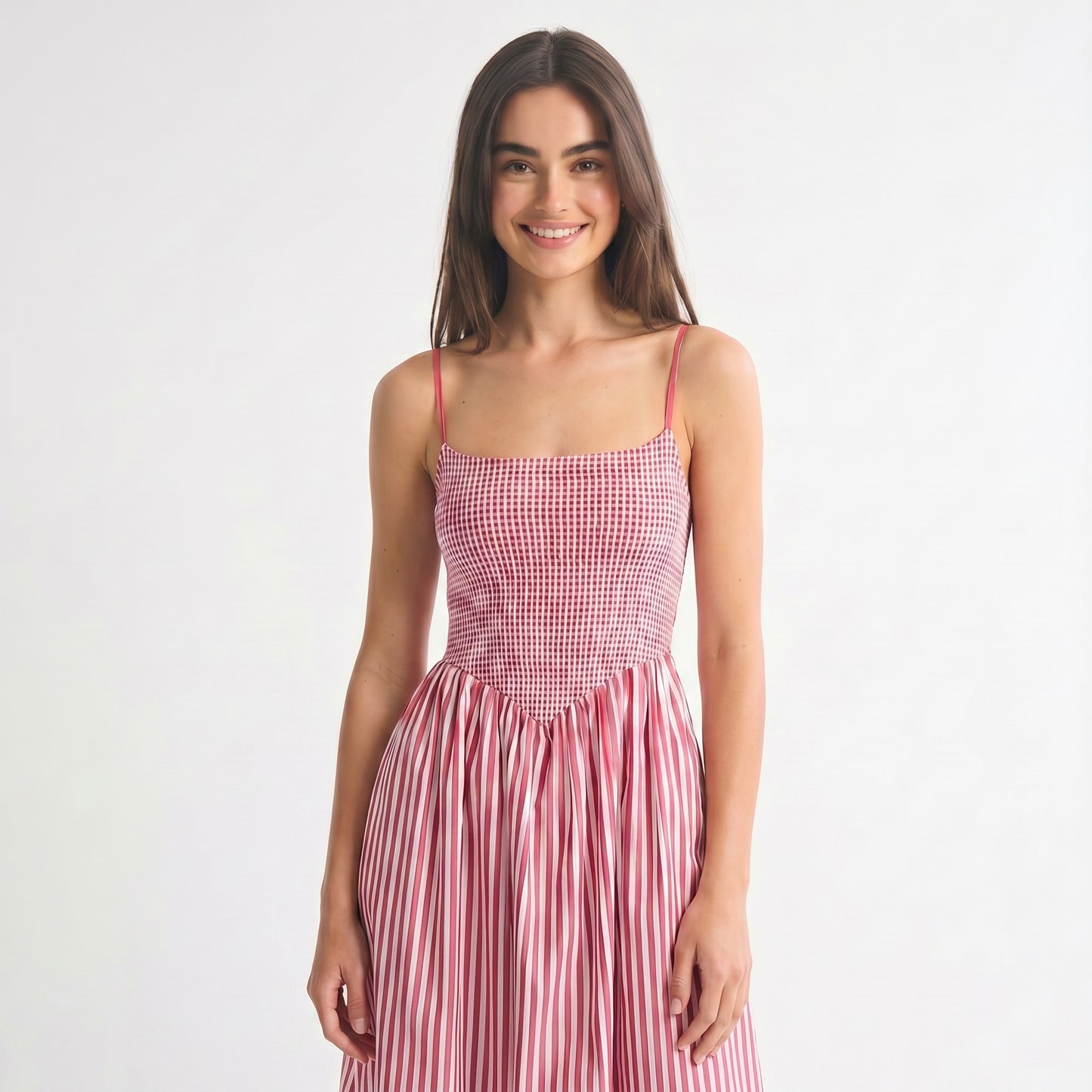 red-polyester-dress-detail-hestia-picnic