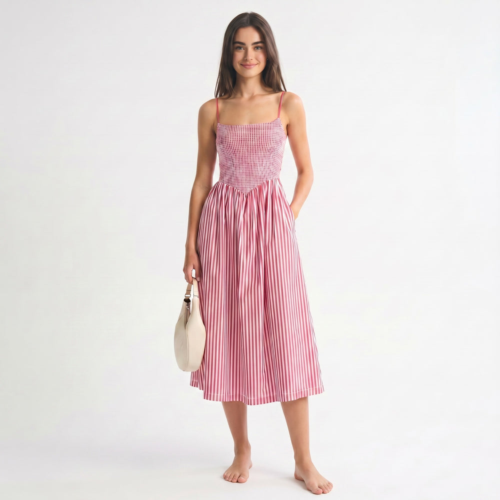 red-polyester-dress-front-hestia-picnic