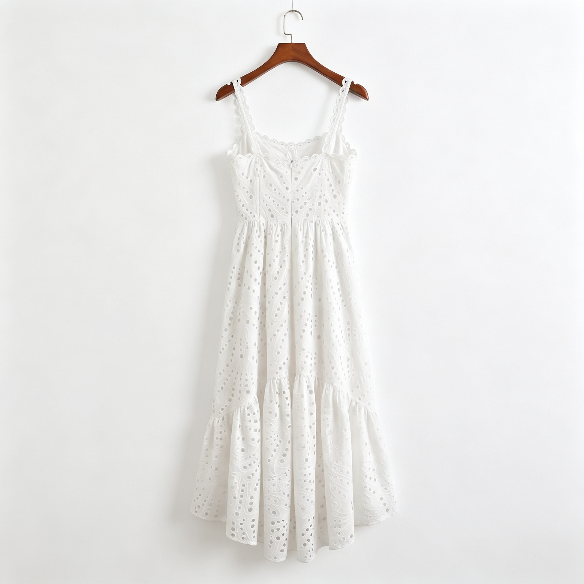 white-cotton-dress-product-display-back-auxo-bloom