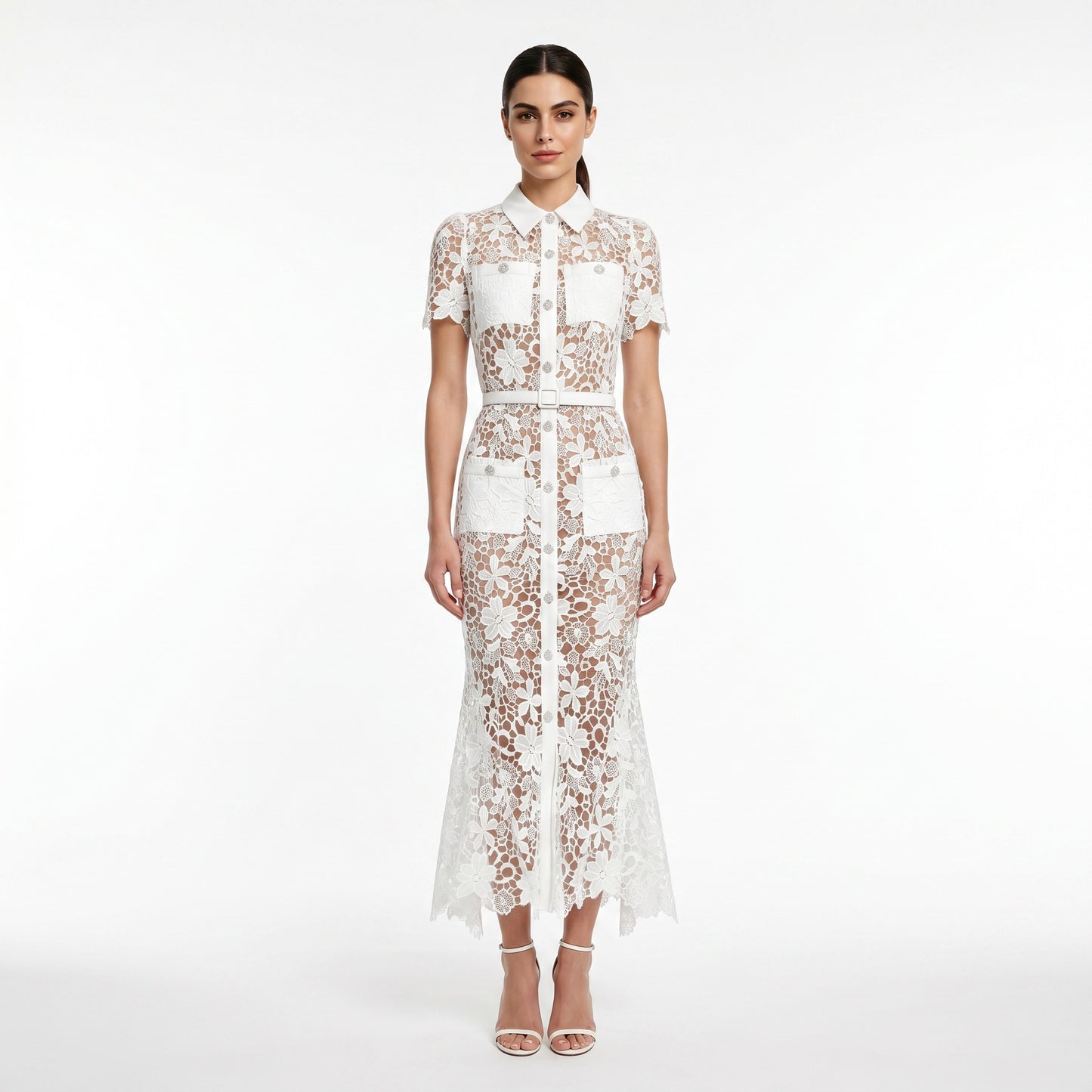 white-lace-midi-shirt-dress-front-penelope-reverie