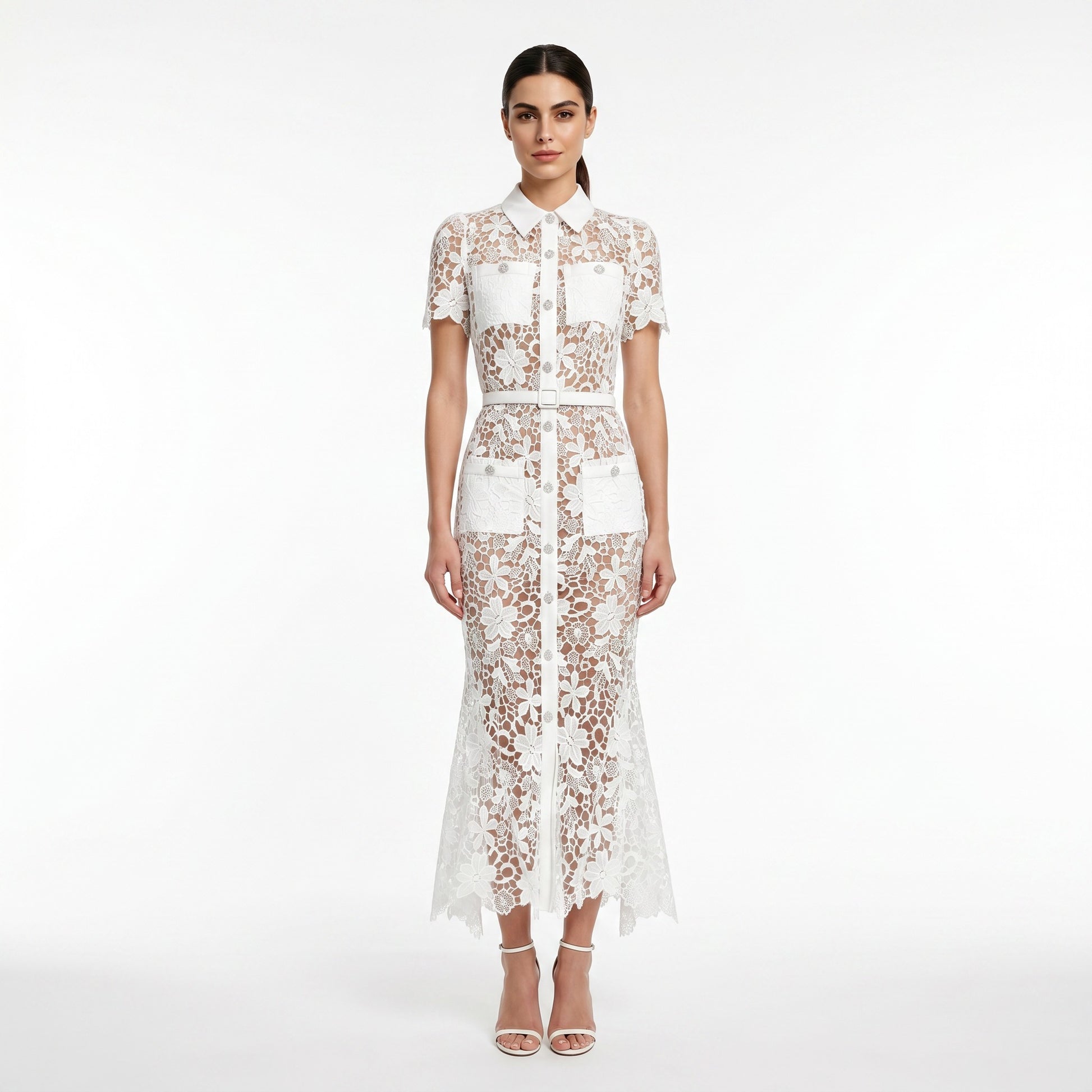 white-lace-midi-shirt-dress-front-penelope-reverie