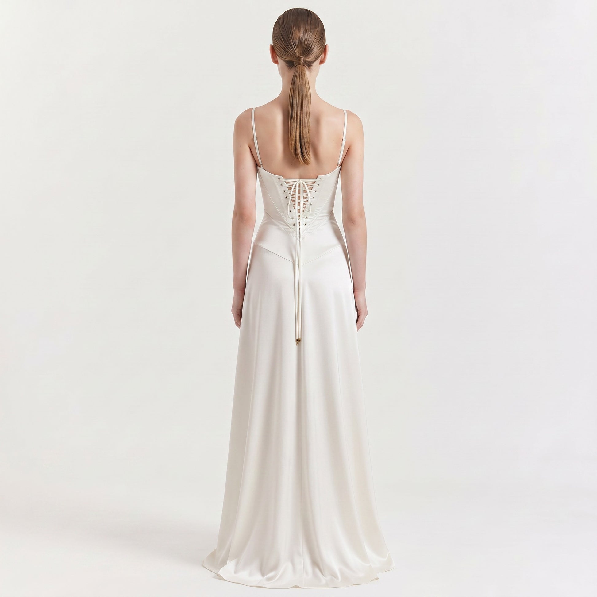 white-satin-gown-back-model-urania-radiance