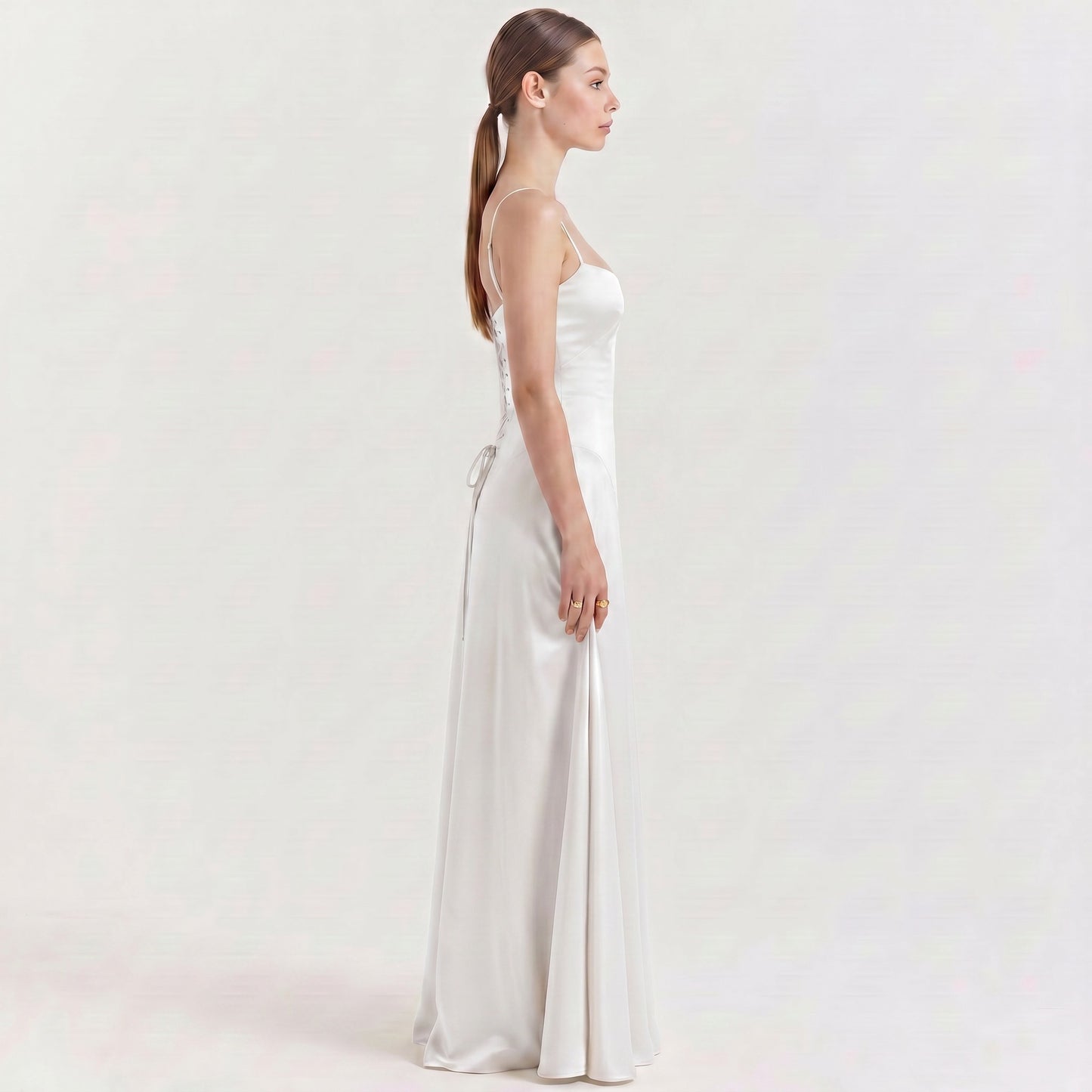 white-satin-gown-side-model-urania-radiance