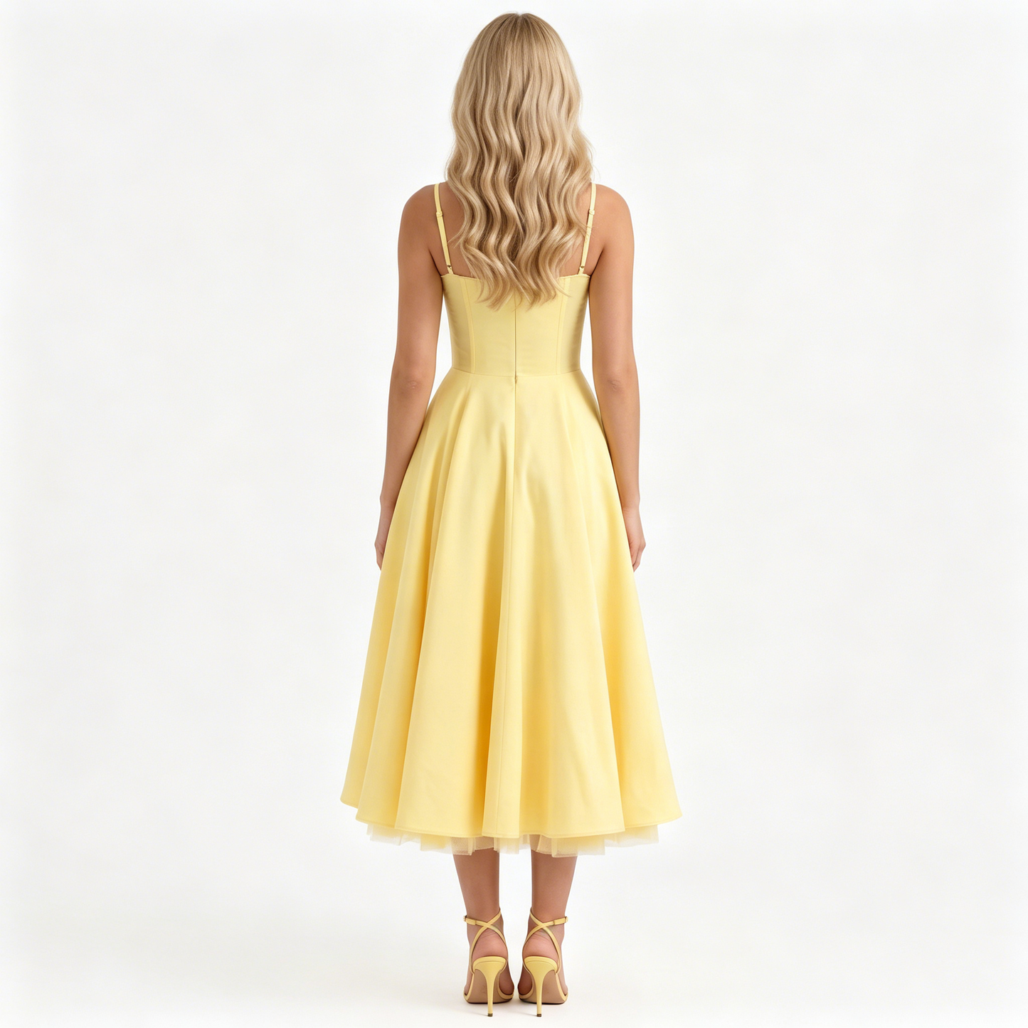 yellow-satin-dress-back-model-juno-muse